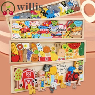 Willis ของเล่นจิ๊กซอว์ไม้ เกมฝึกสมอง สําหรับเด็กก่อนวัยเรียน