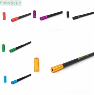 Fishstick1 ฝาครอบสายเบรกจักรยาน อลูมิเนียม 4 มม. 5 มม. 5 ชิ้น