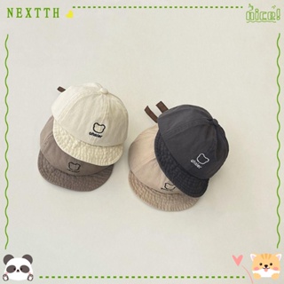 Nextth หมวกเบสบอล ผ้าฝ้าย แบบนิ่ม ป้องกันแสงแดด สไตล์เกาหลี สําหรับเด็ก 5-24 เดือน