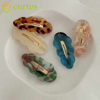 Curtes กิ๊บติดผม ลายคลื่นน่ารัก กรดอะซิติก ของขวัญสําหรับผู้หญิง