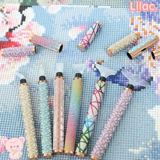 Lilac ปากกาปักครอสสติตช์คริสตัล กันลื่น สําหรับตกแต่งเล็บ DIY