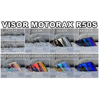 หมวกกันน็อค VISOR MOTORAX R50S สีรุ้ง REVO RED BLUE R50 S