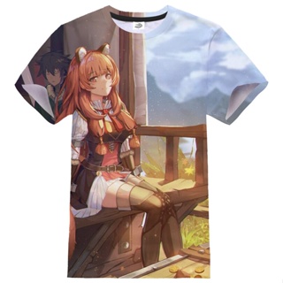 ใหม่ เสื้อยืด พิมพ์ลายอนิเมะ The Rising Of The Shield Hero Streetwear สไตล์ฮาราจูกุ