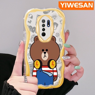 เคสโทรศัพท์มือถือใส แบบนิ่ม ลายการ์ตูนหมี กันกระแทก สําหรับ Xiaomi Redmi 10 Prime 10C 9 Prime 12C POCO C55 POCO M2