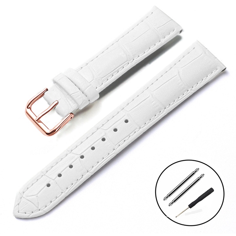 สายนาฬิกาข้อมือ สายหนังวัวแท้ 16 มม. 18 มม. 19 มม. 20 มม. 22 มม. 24 มม. สําหรับผู้ชาย และผู้หญิง - รูปที่ 4