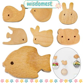 WISDOMEST ลูกบิดไม้ แฮนด์เมด สําหรับแขวนเสื้อผ้า ตู้เสื้อผ้า ห้องครัว