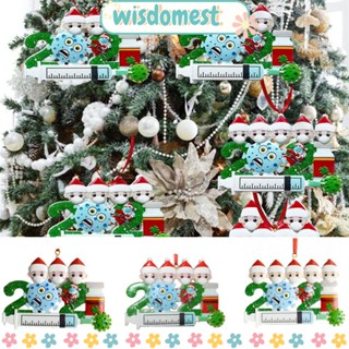 Wisdomest เครื่องประดับต้นคริสต์มาส รูปซานตาคลอส เพิ่มชื่อวัคซีน สําหรับตกแต่งบ้าน