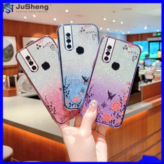 Jusheng เคสโทรศัพท์มือถือ ลายผีเสื้อกระพริบ สําหรับ Vivo V15 MMHY