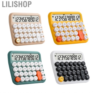 Lilishop Desktop Calculator  Removable Keycaps Prevent Slip 12 Digit Large LCD Display Mechanical Switch Big Button for Home