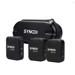 SYNCO G1A2 Pro Wireless Microphone System - Dual Mic Setup - Ideal for Vlogs, Interviews, and Live Streaming