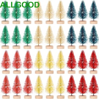 Allgoods แปรงพลาสติก ขนาดเล็ก สีทอง สําหรับตกแต่งต้นคริสต์มาส DIY 12 ชิ้น