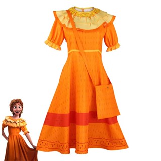 [0717]JHLQ-COS-G Magic Full House Adult Clothing Pepa Orange Dress Halloween Party Pepa Formal Dress Free Bag Girl girl  cosplay  NACQ