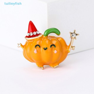 【tuilieyfish】เข็มกลัดแฟชั่น รูปฟักทองฮาโลวีน เครื่องประดับ สําหรับผู้หญิง【IH】