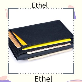 Ethel1 กระเป๋าสตางค์หนังวัวแท้ ใส่บัตรเครดิตได้ สําหรับผู้ชาย