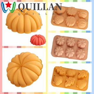 Quillan แม่พิมพ์ซิลิโคนใส รูปฟักทองฮาโลวีน ไร้สารพิษ สําหรับทําเบเกอรี่ DIY