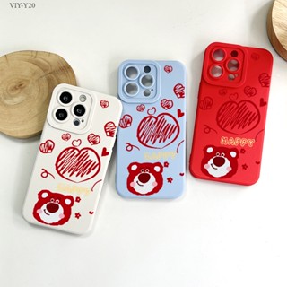 VIVO Y20 Y20i Y20S G Y12S Y12A Y17 Y15 Y12 Y16 Y19 Y91 Y95 Y91C Y1S 2021 Strawberry Bear  เคส เคสโทรศัพท์