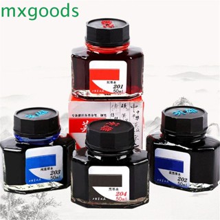 Mxgoods ปากกาหมึกซึม 50 มล. สีแดง น้ําเงิน ดํา สําหรับนักเรียน