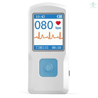 CONTEC PM10 Portable ECG EKG Machine Color Screen ECG Monitor Handheld Heart Machine BT USB PC Software Home Care