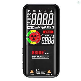 BSIDE S20 Intelligent EMF Multimeter Electromagnetic Radiation Detector 3.5-inch Colored Display 9999 Counts Auto Range Rechargeable Universal Meter Radiation Monitor AC/DC Voltmeter Ohmmeter Test Resistance Capacitance Frequency Diode Continuity Fir