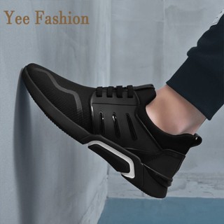 YEE Fashion  รองเท้าผ้าใบผู้ชาย รองเท้าลำลองผู้ชาย รองเท้าผ้าใบแฟชั่น สไตล์เกาหลี กีฬากลางแจ้ง ทำงานรองเท้าลำลอง สบาย รุ่นใหม่ ทันสมัย คุณภาพสูง XYD23902L2 37Z230910