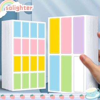 SOLIGHTER สติกเกอร์ฉลาก น่ารัก สีสันสดใส อุปกรณ์การเรียน สติกเกอร์ชื่อ