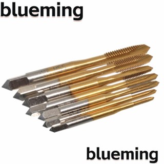 Blueming2 ดอกต๊าปเกลียว เหล็ก เคลือบไทเทเนียม M2-M6 ความเร็วสูง 7 ชิ้น|สกรู