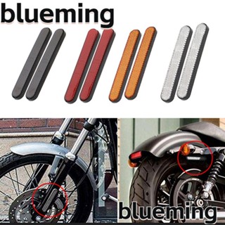 Blueming2 ป้ายเตือนสะท้อนแสง ติดตะเกียบหน้ารถจักรยานยนต์ สําหรับ Harley 2 ชิ้น