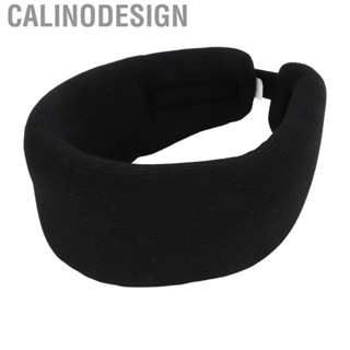 Calinodesign Foam Neck Support Hook and Loop Adjustable Brace Comfortable Black   for Workers Working