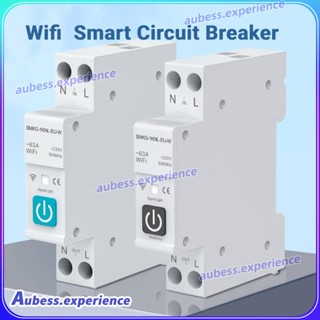 Tuya Wifi Smart Circuit Breaker 1p 63a Power Metering Energy Meter Din Rail สมาร์ทหน้าแรกรีโมทคอนโทรลไร้สายสมาร์ทสวิทช์ Experth