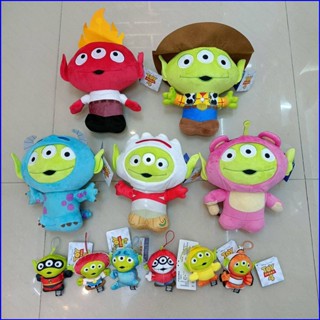 Gp1 ตุ๊กตาหมีสตรอเบอร์รี่ Pixar Woody Monster Animal Story Line up Standing Cross dressing Plush Woody Monste