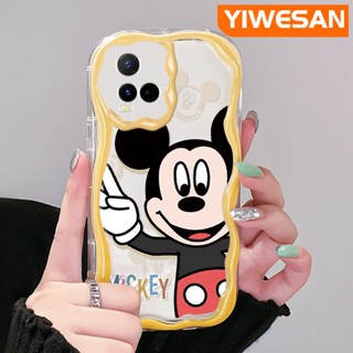 เคสโทรศัพท์มือถือ ซิลิโคนนุ่ม ใส ลายการ์ตูนมิกกี้เมาส์น่ารัก หลากสี สําหรับ VIVO Y21 2021 Y21G Y33s Y21s Y21e Y21a Y21t T1x 4G