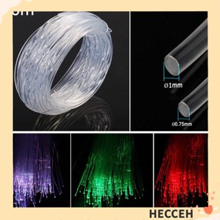 Hecceh สายไฟเบอร์ออปติก Led พลาสติก ขนาด 50 ม.X0.75 มม. 1.0 มม.