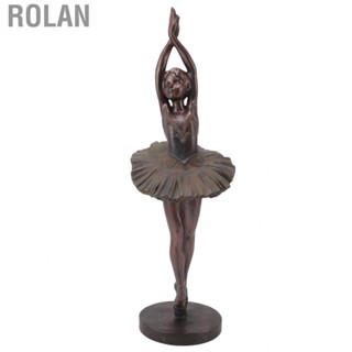 Rolan Standing Ballerina Sculpture Elegant Resin Artistic Ornament