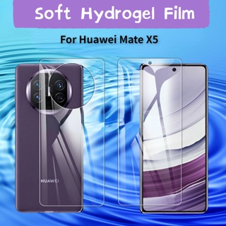 สําหรับ Huawei Mate X5 MateX5 7.85 นิ้ว ใส TPU ป้องกันลายนิ้วมือ ไฮโดรเจล เต็มรูปแบบ นิ่ม ฟิล์มกันรอยหน้าจอ