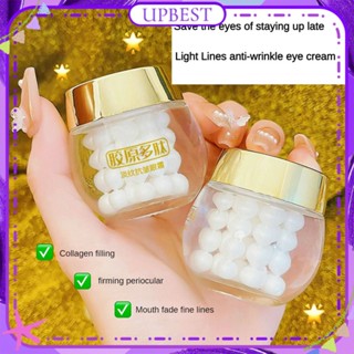 ♕ Lijiaqi Collagen Peptide Light Pattern Anti-wrinkle Eye Cream Moisturizing กระชับ Lightening Cream Desalination Eye Pattern Revitalization Eye Care 25g UPBEST