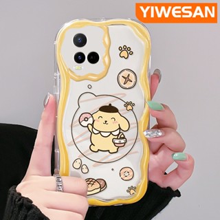 ใหม่ เคสโทรศัพท์มือถือ ซิลิโคนใส กันกระแทก ลายการ์ตูนปอมปอมปอมปอม สําหรับ VIVO Y21 2021 Y21G Y33s Y21s Y21e Y21a Y21t T1x 4G