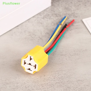 (Plusflower) ใหม่ ซ็อกเก็ตรีเลย์เซรามิก 5 Pins 5 Pin พร้อมซ็อกเก็ตเซรามิก สําหรับรถยนต์ 1 ชิ้น