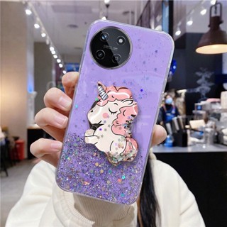 ใหม่ เคสโทรศัพท์มือถือใส แบบนิ่ม ลายการ์ตูนยูนิคอร์น กันกระแทก สําหรับ Realme 11 NFC 4G 5G REALME11 Pro 11 Pro+ Realme11Pro 11Pro+