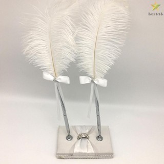 Wedding Signature Pen Holder with Double Holders for Guest Book Decoration Supplies