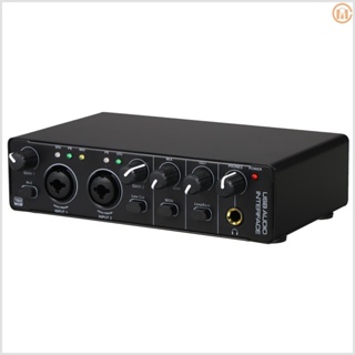 Versatile USB Sound Card with Mic Preamplifier - Ideal for Guitarists, Vocalists, Podcasters, and Producers