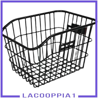 [Lacooppia1] ตะกร้าเหล็ก ติดตั้งง่าย พร้อมฝาปิด สําหรับรถจักรยานพับได้