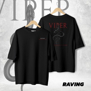 RAVING เสื้อยืดสตรีทOversize คอเลคชั่น  Viperสามารถปรับแต่งได้