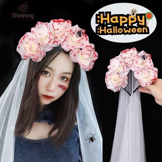 Shanrong halloween ชุดฮาโลวีน ที่คาดผม กันลื่น ลายฮาโลวีน เครื่องประดับผม ของขวัญ สไตล์เกาหลี สําหรับเด็กผู้หญิง