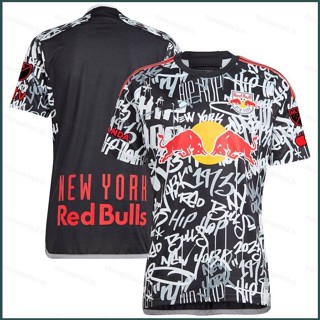 เสื้อยืดแขนสั้น ลายทีมชาติฟุตบอล New York Red Bulls SY3 2023-2024 พลัสไซซ์ YS3