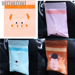 Wowowi 15pcs Portable Car Trash Bag Disposable Leakproof Garbage Bags  Self Adhesive Cleaning for Vehicle Kitchen