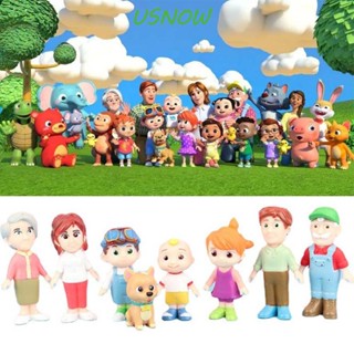 Usnow โมเดลฟิกเกอร์ PVC รูปปั้นการ์ตูนอนิเมะ Cocomelon Brother Friends Baby JoJo Cocomelon สําหรับครอบครัว