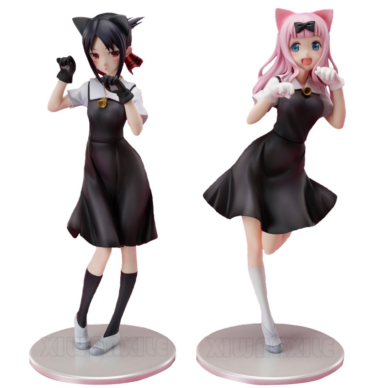 2pcs/set Kaguya-sama Love Is War Anime Figure Fujiwara Chika Action Figure Kaguya Shinomiya Figurine