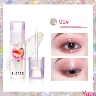 Flortte Flower Lolia Liquid Eye Shadow Liquid Super Bright Sequin High Glossy Silkworm ปากกา Diamond yuee