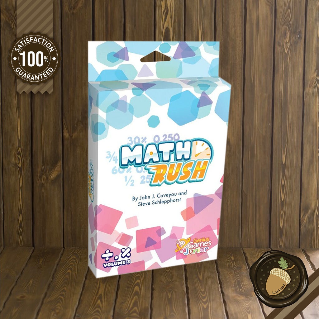 Math Rush: Volume 3 - Fractions, Decimals, & Percents Board Game บอร์ดเกม