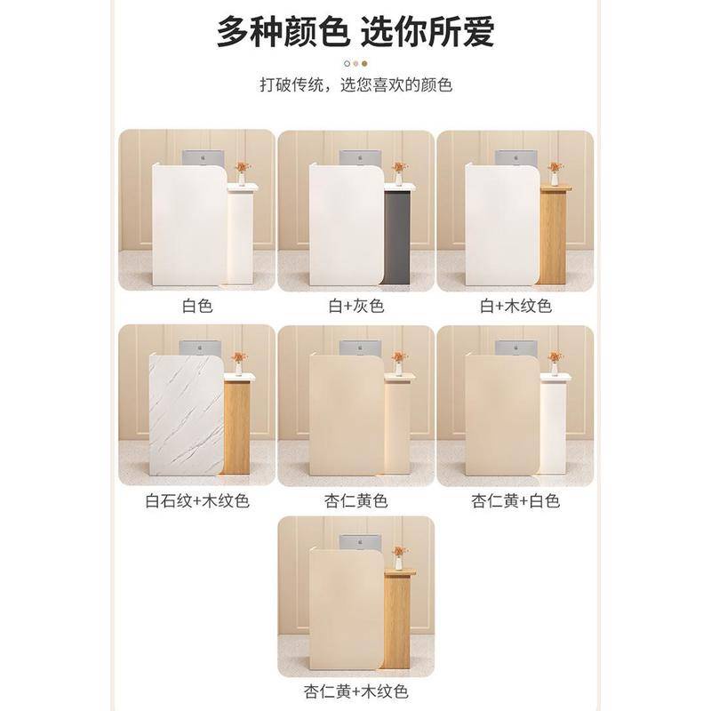 แคชเชียร์ร้านโต๊ะด้านหน้าขนาดเล็กร้านสะดวกซื้อที่เรียบง่ายทันสมัยเครือข่ายเชิงพาณิชย์โต๊ะบาร์สีแดงร้านขายเสื้อผ้าเคาน์เตอร์แคชเชีย - รูปที่ 5